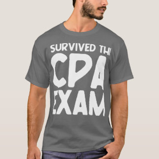 Camiseta Engraçado Eu Sobrevivi À Graduação Do Contador De