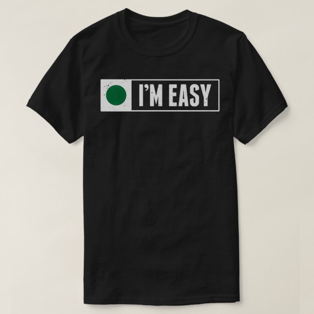 Camiseta Engraçado, Eu Sou Fácil, Ski Mountain Sign - Símbo (Frente do Design)