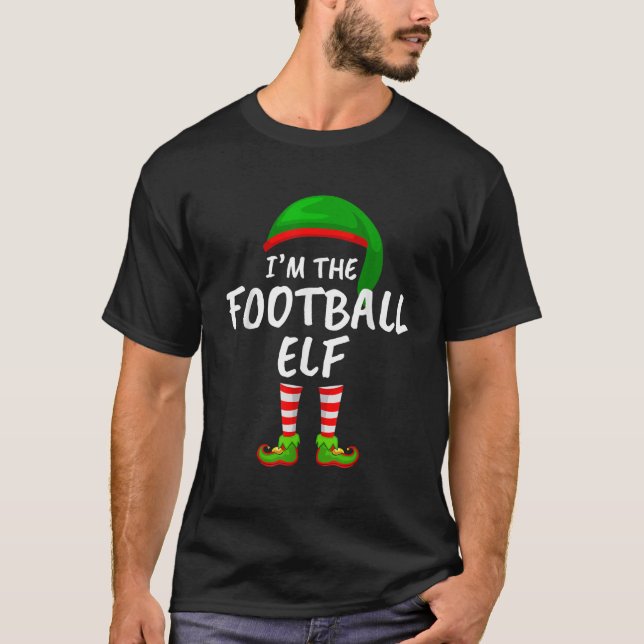 Camiseta Engraçado, eu sou o Elf de Futebol (Frente)