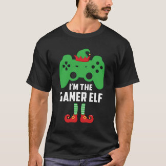 Camiseta Engraçado Eu Sou O Gamer Elf Video Controller Ch
