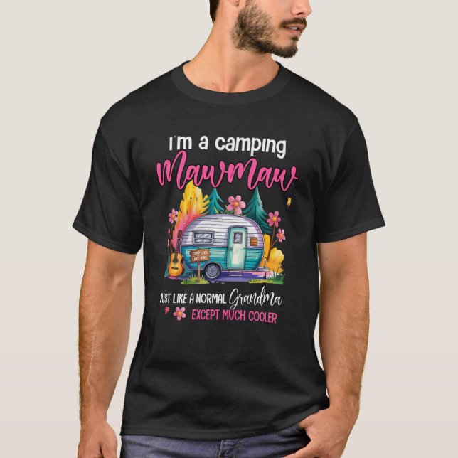 Camiseta Engraçado Eu Sou Uma Mawmaw De Acampamento Camping (Frente)