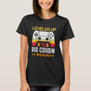 Camiseta Engraçado, eu subi de nível para primo novamente P