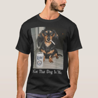 Camiseta Engraçado Eu Tenho Esse Cachorro Em Mim Dachshund
