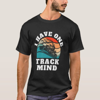 Camiseta Engraçado Eu Tenho Uma Mente De Uma Única Faixa Am