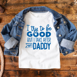 Camiseta Engraçado, eu tento ser bom... ... ... ... ... ...