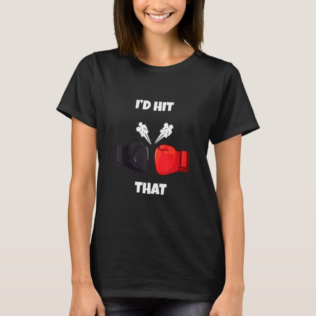 Camiseta Engraçado eu ter batido no boxe in a box Muay Thai (Frente)