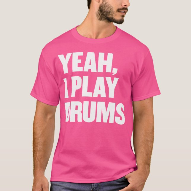 Camiseta Engraçado, Eu Toco Drummer Presente Para Tambor Br (Frente)
