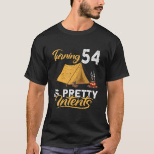 Camiseta Engraçado Eu Virar 54 É Bonito Que Eu Acampo Dez