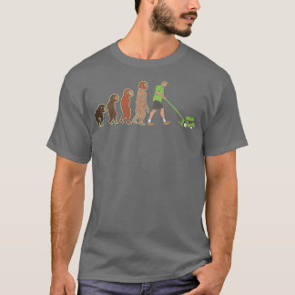 Camiseta Engraçado Evolução de um jardineiro