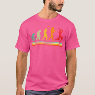 Camiseta Engraçado Evolução do Críquete Humano Engraçado Cr
