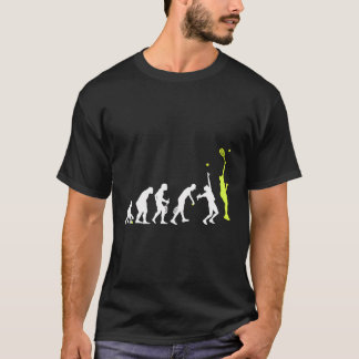 Camiseta Engraçado Evolução Do Jogador De Tênis