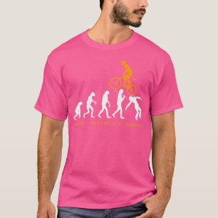 Camiseta Engraçado Evolução Humana Bike Bmx Mtb