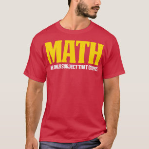 Camiseta Engraçado Excelente de Matemática Contagem de Pres