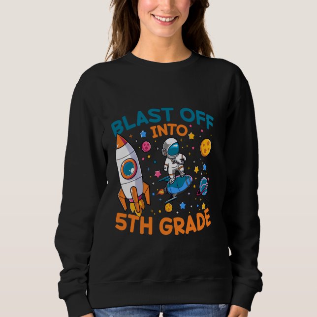Camiseta Engraçado Explosão No Espaço Do Astronauta Do Quin (Frente)