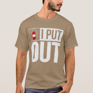 Camiseta Engraçado Extinguista De Fogo Eu Apaguei Bombeiro