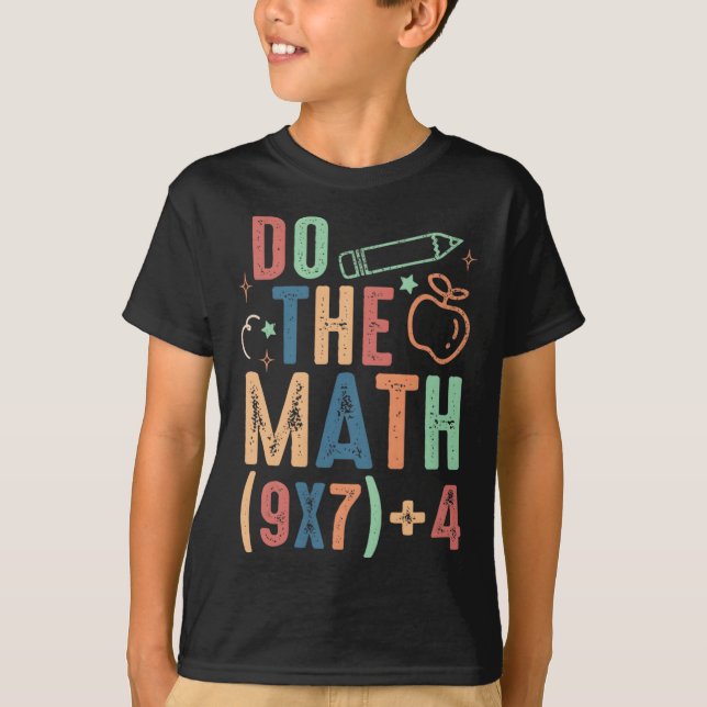 Camiseta Engraçado Faça a Conta 67 Meme Seis Sete Menino Me (Frente)