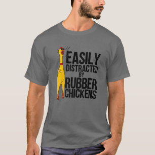 Camiseta Engraçado, facilmente distraído Galinha de Borra