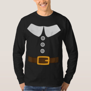 Camiseta Engraçado fantasia de peregrino de ação de graças
