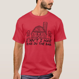Camiseta Engraçado Farmer cita que não posso ter planos no 