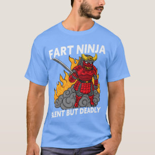 Camiseta Engraçado Fart Ninja Silet Mas Mortal Ninja Samura