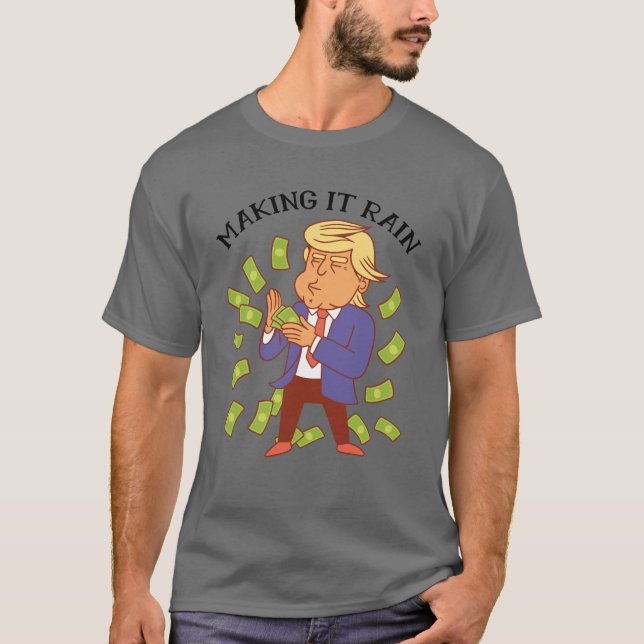 Camiseta Engraçado - Fazer Chover - Humor Político - Teto (Frente)