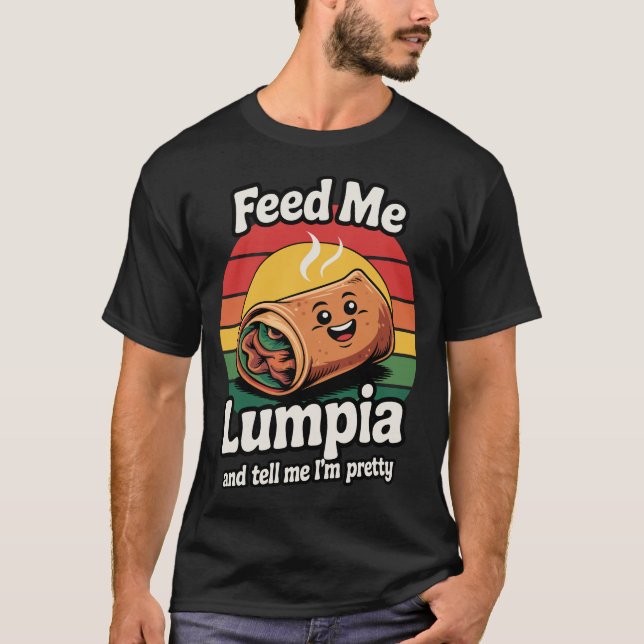 Camiseta Engraçado Feed de Comida Filipina Me Alimente com  (Frente)