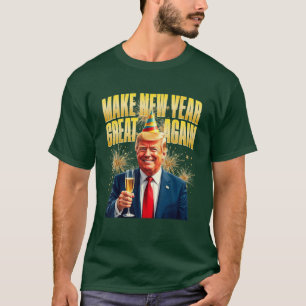 Camiseta Engraçado Feliz ano novo 2025, Dia da Véspera do T