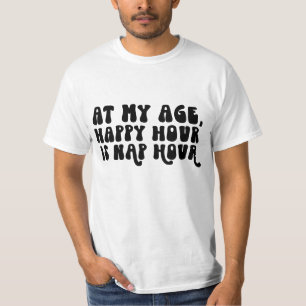 Camiseta Engraçado, feliz cochilo, hora de palavra, reforma