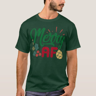 Camiseta Engraçado Feliz de presente de Natal