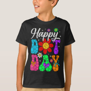 Camiseta Engraçado Feliz Dia de Bolinhas Estudantes de Arte