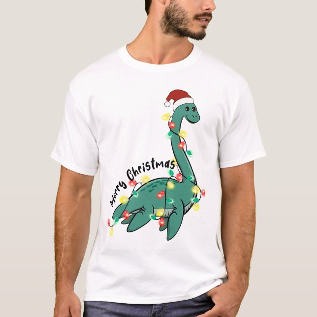 Camiseta Engraçado Feliz Natal Monstro da Loja (Frente)