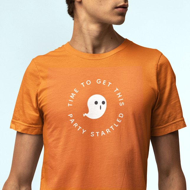 Camiseta Engraçado Festa Fantasma do Halloween (Criador carregado)