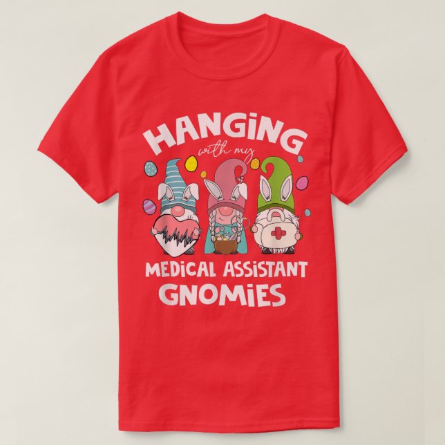 Camiseta Engraçado Ficar Com Meu Assistente Médico Gnomias  (Frente do Design)