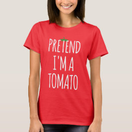 Camiseta Engraçado Figurino Halloween - Finja que sou Tomat