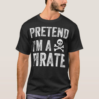 Camiseta Engraçado Fingir-Me Um Dia de as Bruxas engraçado