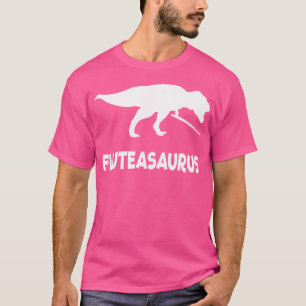 Camiseta Engraçado Fluteasaurus Flute Dinosaur (Camisa Flut