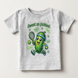 Camiseta Engraçado Fofo Doce como Picles Pickleball