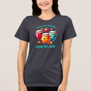 Camiseta Engraçado Fofo Essa Mulher Sabe Fazer Geléia!