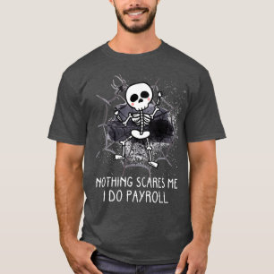Camiseta Engraçado Folha de Pagamento Halloween Recursos H