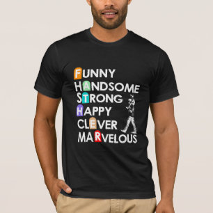 Camiseta Engraçado, Forte Glever Feliz Maravilhoso