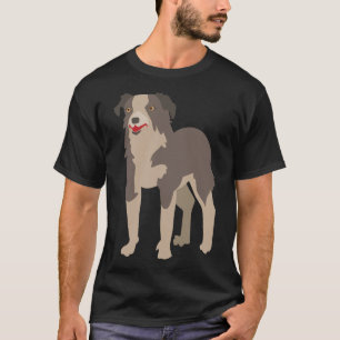 Camiseta Engraçado Fronteira Collie Colie Para Crianças Pai