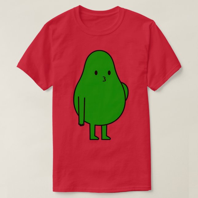 Camiseta Engraçado Fruta Avocado Orgânica e Comida Saudável (Frente do Design)