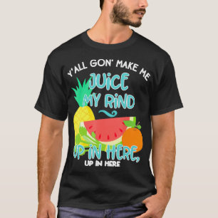 Camiseta Engraçado Fruta Juice Cotação Aipo Caipo Saudá