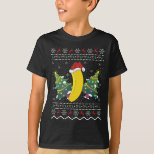 Camiseta Engraçado Fruta Nana Lover Xmas Ugly Nana Natal