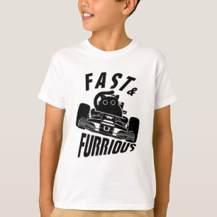 Camiseta Engraçado FURRurioso gato dirigindo carro