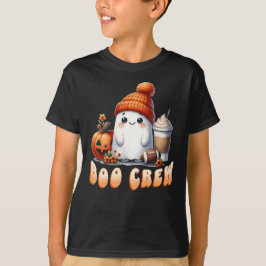 Camiseta Engraçado Futebol Halloween Boo Crew Cute Ghost