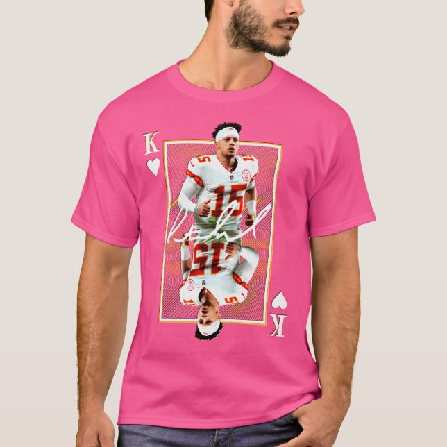 Camiseta Engraçado Futebol King Mahomes (Frente)