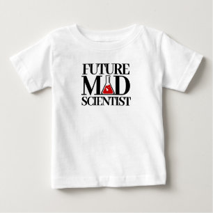 Camiseta Engraçado Futuro Cientista Louco com Criador de Qu