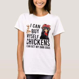 Camiseta Engraçado Galinha Dizendo