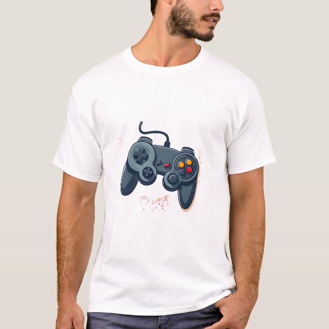 Camiseta Engraçado Gamer Design (Frente)
